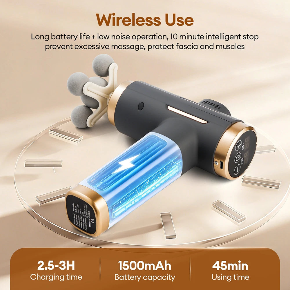 AVÉEA Pro Massage Gun - Kabellose Faszienpistole
